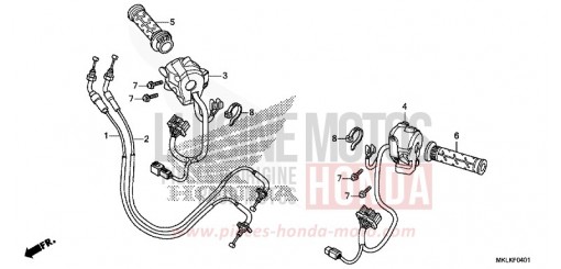 SCHALTER/KABEL (NC750SD) NC750SDK de 2019